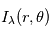 I_{\lambda}(r,\theta)