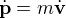 \dot{\bold{p}} = m \dot{\bold{v}}